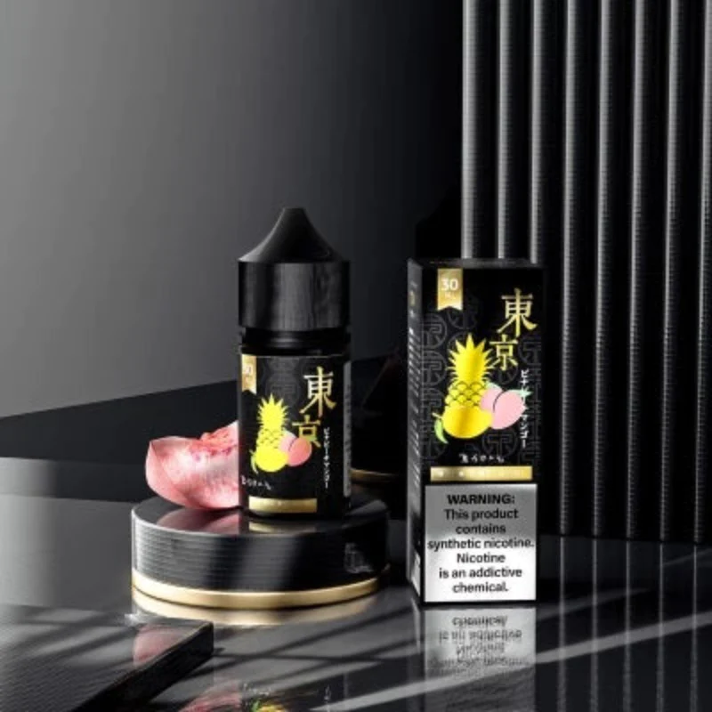 Tokyo Golden Series Pina Peach Mango 30Mg 30ml Vape Vibes