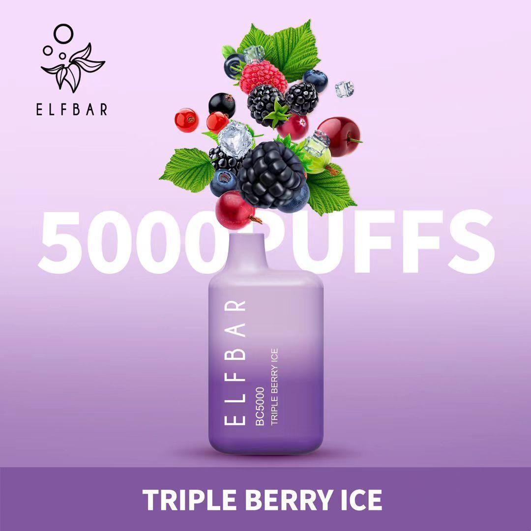 Elfbar Triple Berry 5000 Puffs 20mg - Vape Vibes